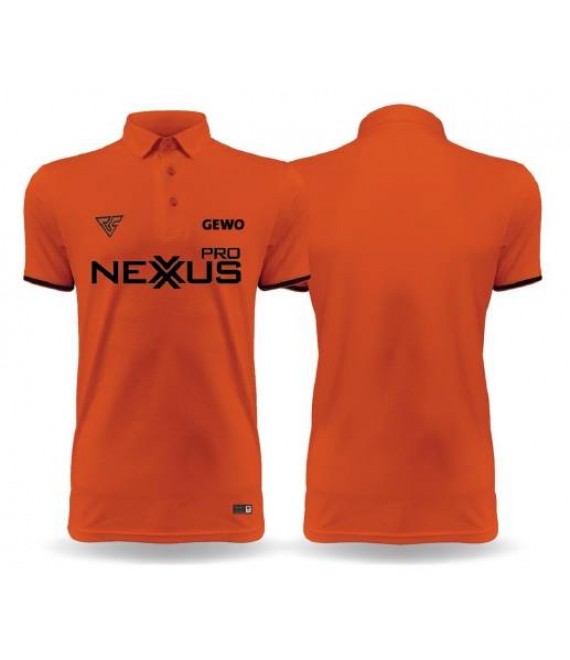 เสื้อปิงปอง Gewo Nexxus (ผ้า Micro Polyester สำหรับใส่เล่นกีฬา) สีแสด