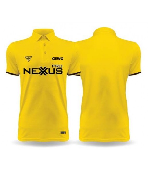 เสื้อปิงปอง Gewo Nexxus (ผ้า Micro Polyester สำหรับใส่เล่นกีฬา) สีเหลือง