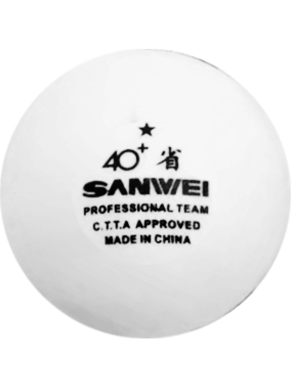 ลูกปิงปอง SANWEI 40+ 1 ดาว Pro Training (จำนวน 9 ลูก)