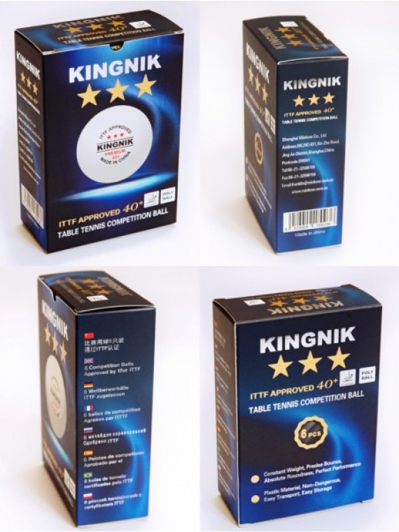 ลูกปิงปอง Kingnik Premium 40+ 3 ดาว 12 ลูก