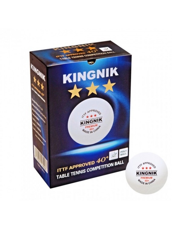 ลูกปิงปอง Kingnik Premium 40+ 3 ดาว 6 ลูก