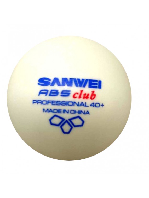ลูกปิงปอง Sanwei ABS Club ลูกซ้อม สีขาว (จำนวน 10 ลูก) แถมฟรี ลูกปิงปอง Yinhe H40+ 3 ดาว 1 ลูก