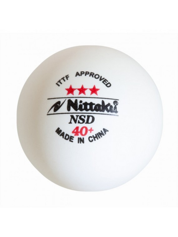 ลูกปิงปอง NITTAKU NSD 40+ 3 ดาว ITTF Approve