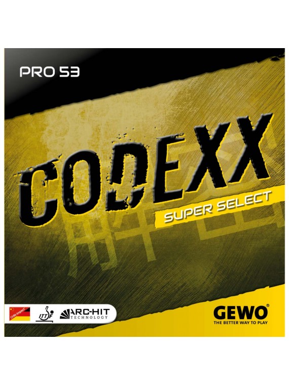 ยางปิงปอง Gewo Codexx Super Select 1 แผ่น เลือกความแข็งฟองน้ำได้