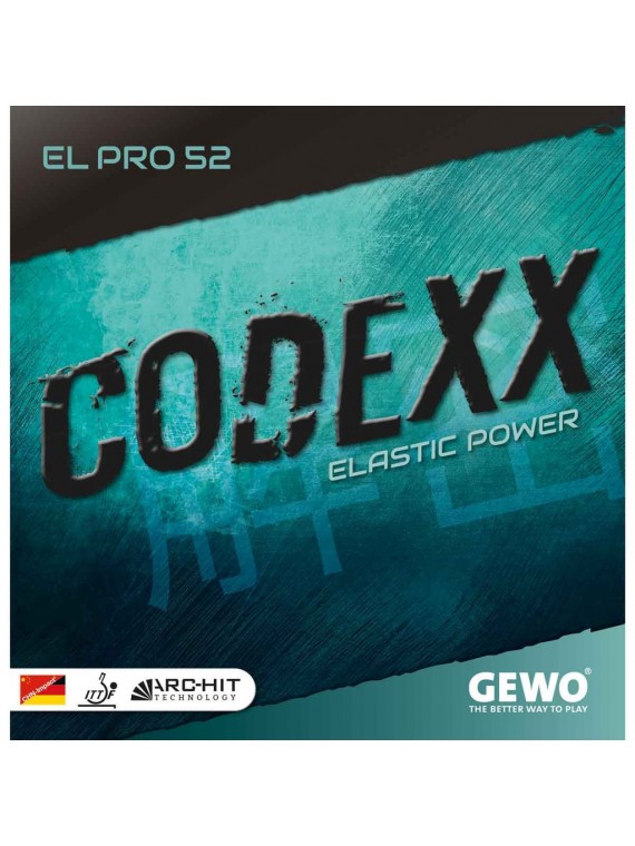 ยางปิงปอง Gewo Codexx 1 แผ่น เลือกความแข็งฟองน้ำได้