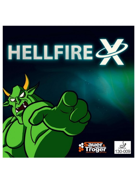 ยางปิงปอง Sauer & Troger Hellfire X OX ( ยางเม็ดยาว )